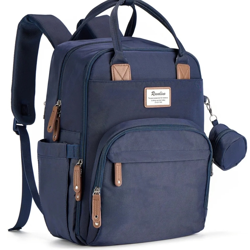 Navy Blue Men's Backpack